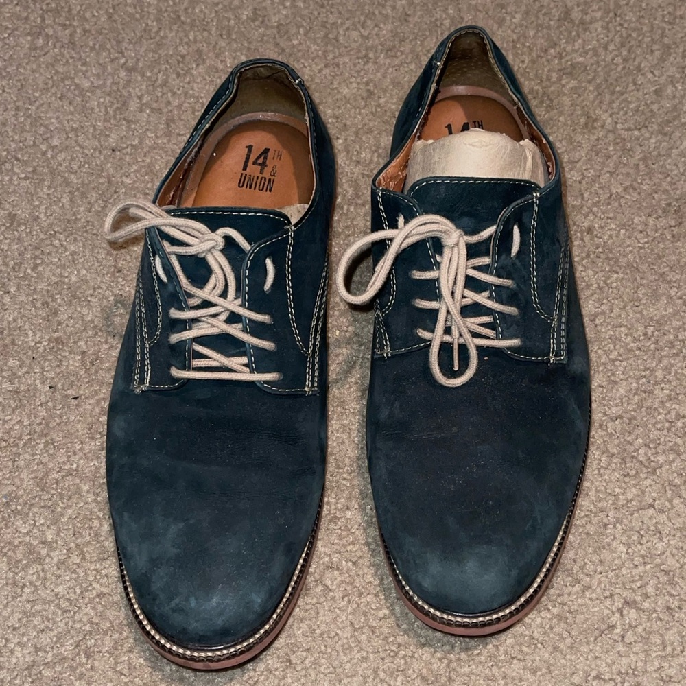 14th & Union blue suede shoes size 9